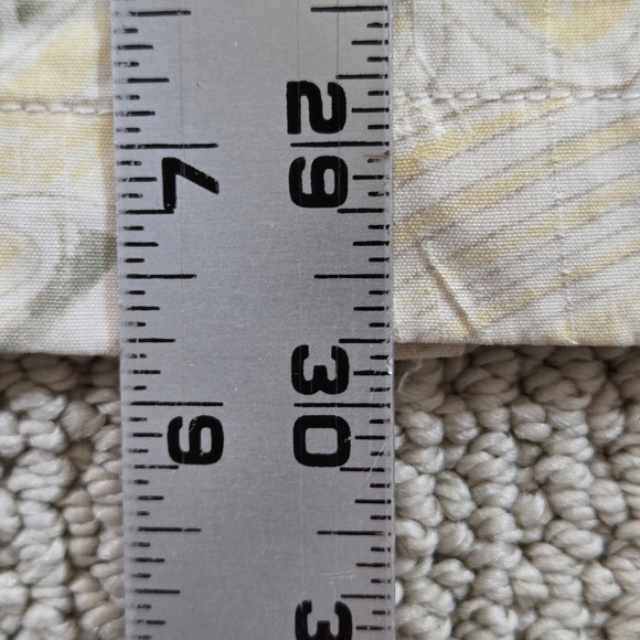 Tommy Bahama Silk Shirt Yellow Wave Swirl Pattern Button Up Short Sleeve Mens M - Picture 8 of 8